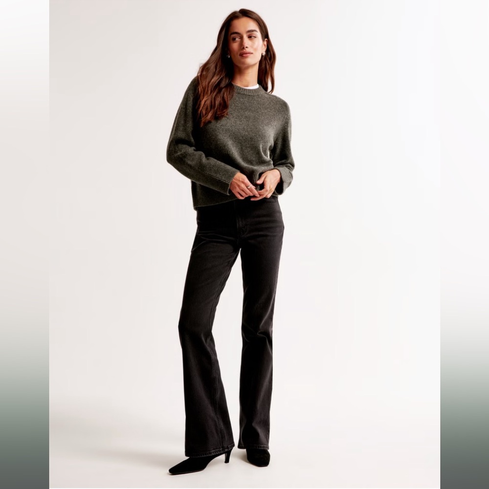 Abercrombie Curve Love Ultra High Rise 70s Flare Jean